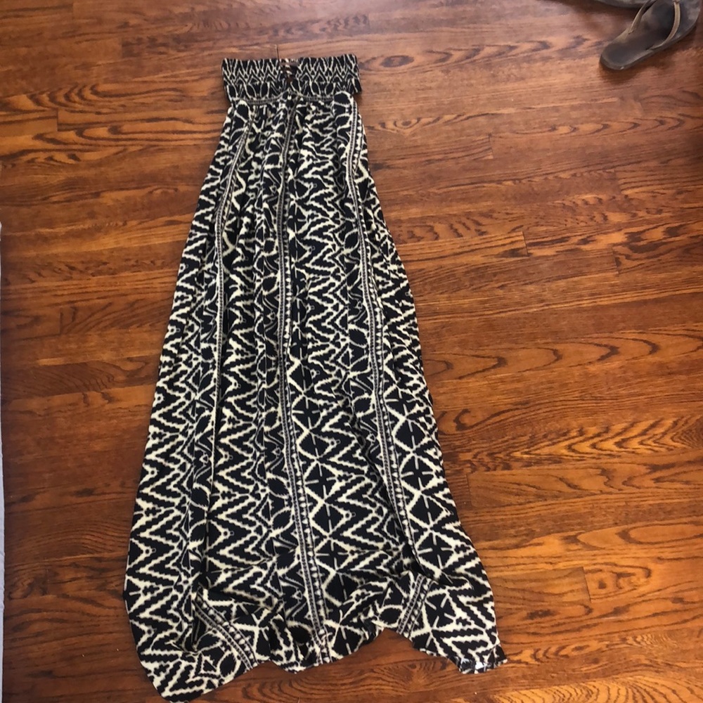 Strapless maxi dress